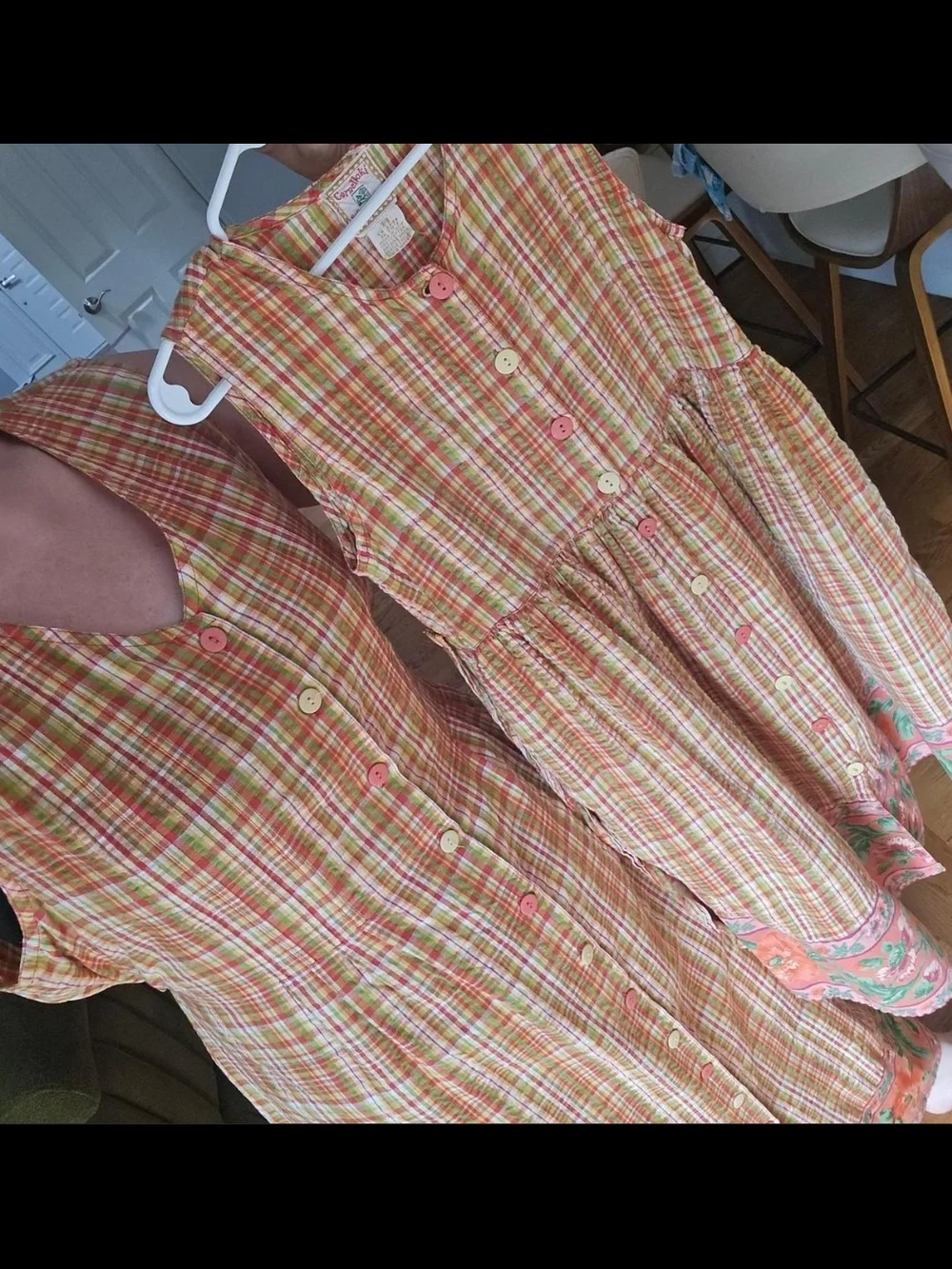Vintage Mommy & Me April Cornell Cornelloki Matching Dresses
